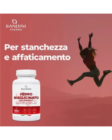 Ferro Bisglicinato e Vitamina C | 180 Capsule Altamente Dosate