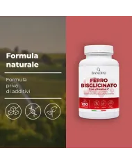Ferro Bisglicinato e Vitamina C | 180 Capsule Altamente Dosate