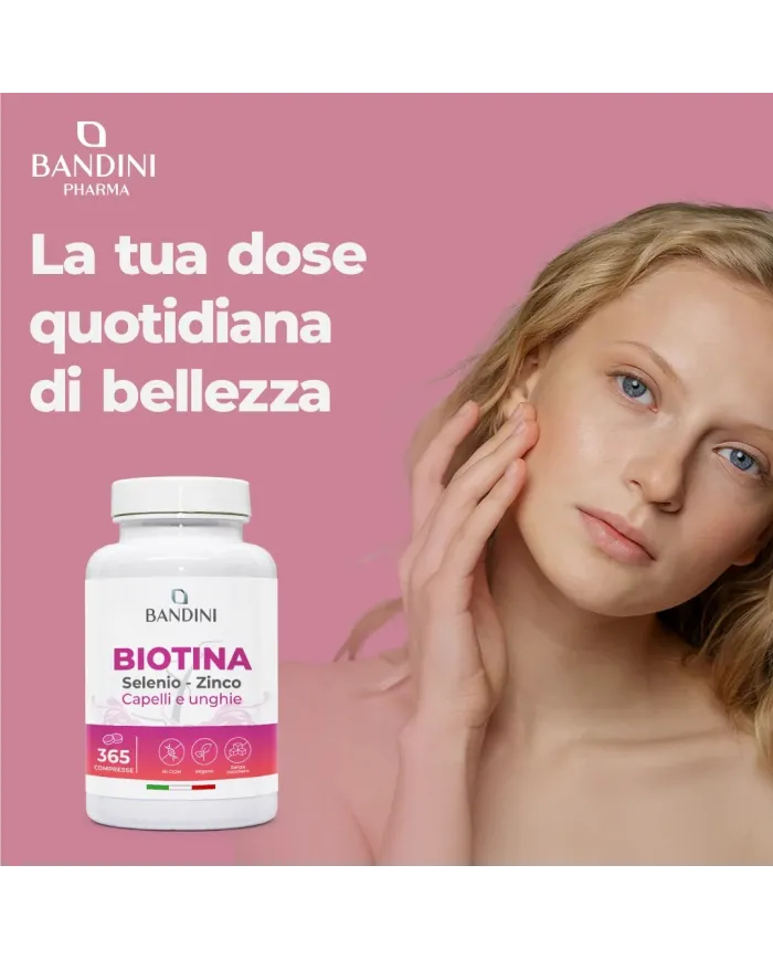 Biotin Deluxe 365 Tablets - Hair, skin, and nails manteinance