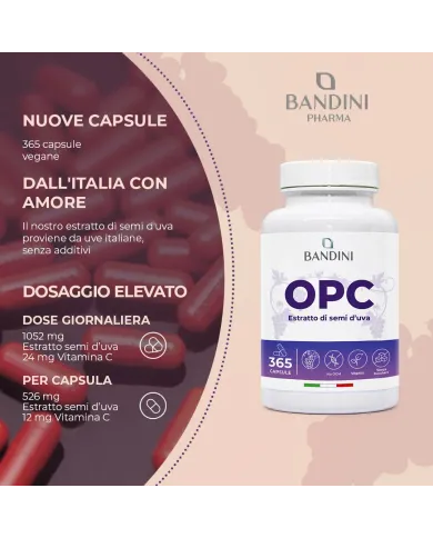 OPC 365 capsule uva italiana - Antiossidante & antinfiammatorio