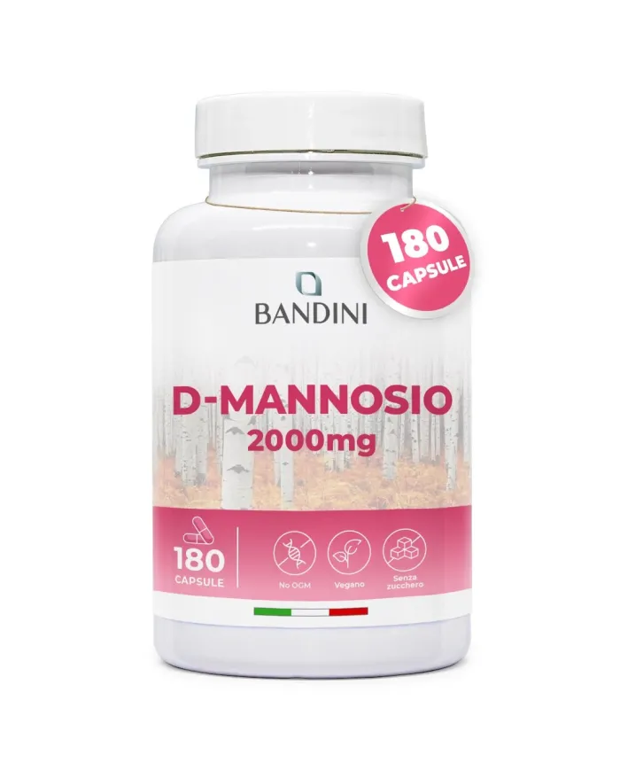D-mannose 180 capsules - Supplement for cystitis