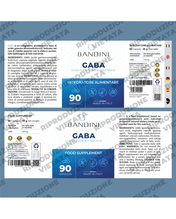 Gaba - 90 capsule di acido gamma-amminobutirrico
