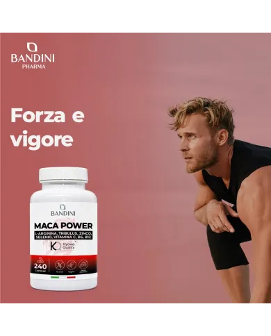 Maca Power 240 capsule alto dosaggio con Arginina e Tribulus