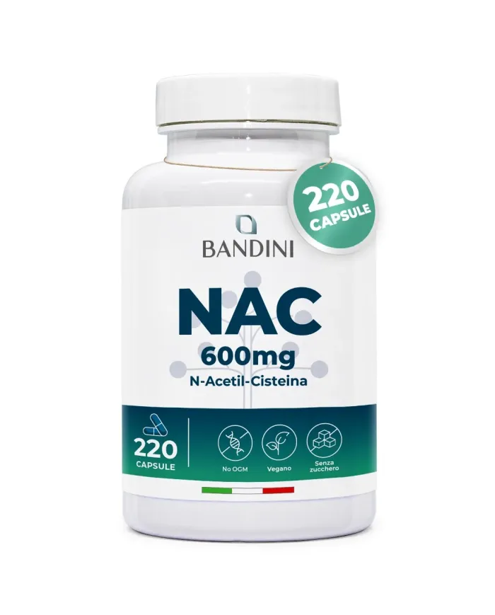NAC N-Acetil-Cisteina 600mg | 220 Capsule | Difese immunitarie