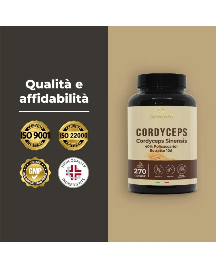 Cordyceps Sinensis 270 Capsule | Energia e difese immunitarie