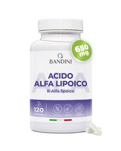 Acido Alfa Lipoico 650 mg 120 capsule | Antiossidante naturale