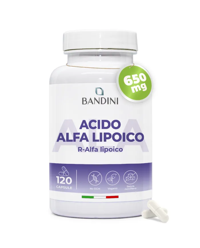 Acido Alfa Lipoico 650 mg 120 capsule | Antiossidante naturale