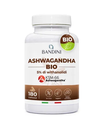 Ashwagandha Bio Integratore - Ginseng indiano 180 capsule