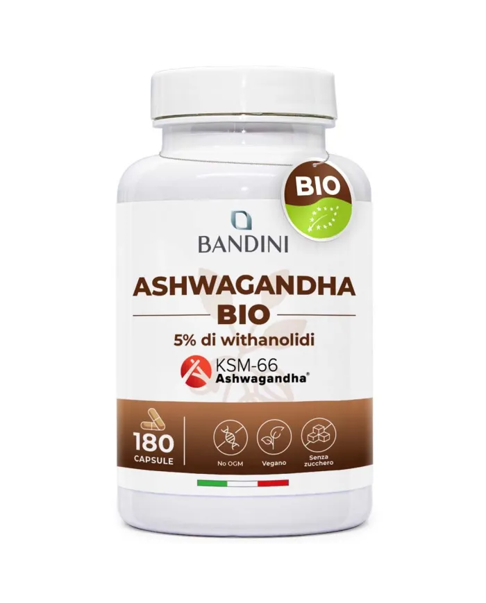 Ashwagandha Bio Integratore - Ginseng indiano 180 capsule