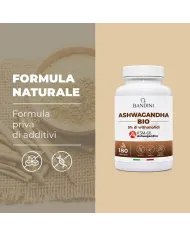 Ashwagandha Organic Supplement - Indian Ginseng 180 capsules