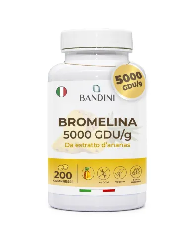 Bromelina integratore 200 compresse - Estratto di ananas drenante