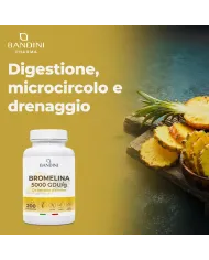 Bromelina integratore 200 compresse - Estratto di ananas drenante