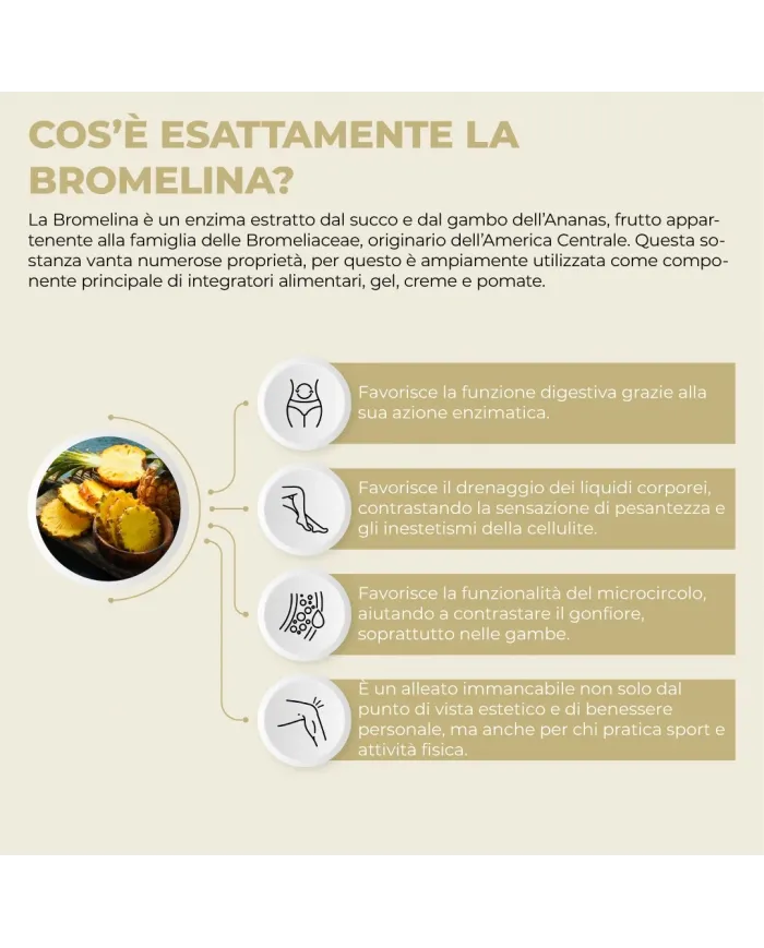 Bromelina integratore 200 compresse - Estratto di ananas drenante