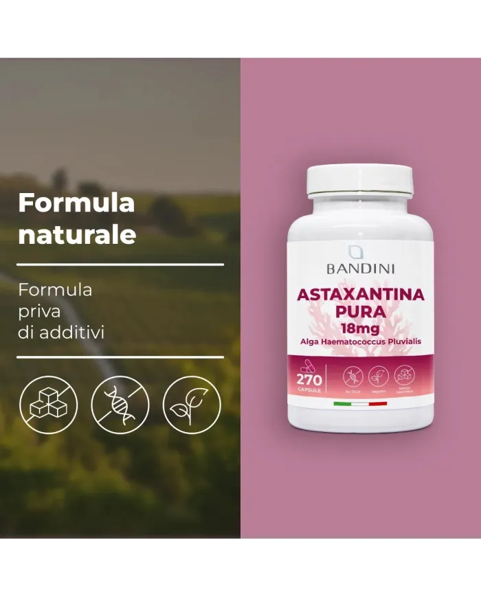 Astaxantina Naturale 270 capsule 18 mg - Integratore antiossidante