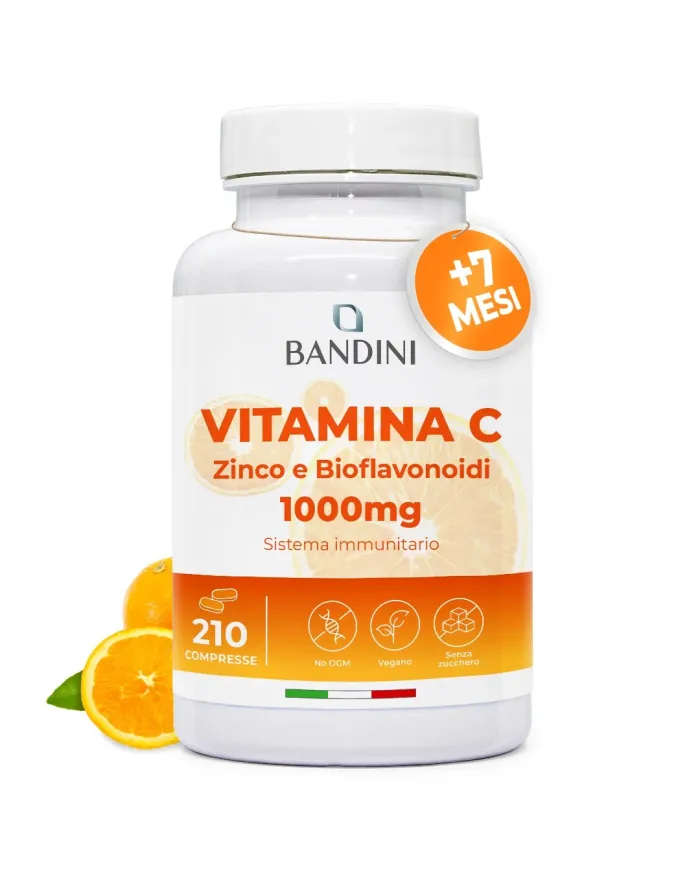 Vitamina C 1000mg integratore 210 compresse con Zinco