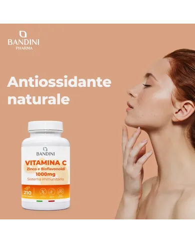 Vitamina C 1000mg integratore 210 compresse con Zinco