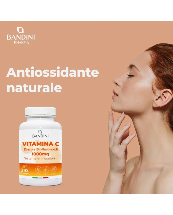 Vitamina C 1000mg integratore 210 compresse con Zinco