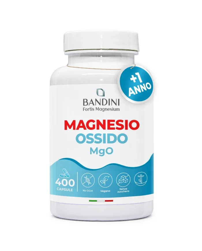 Ossido di Magnesio 400 capsule | Supporto alla Digestione