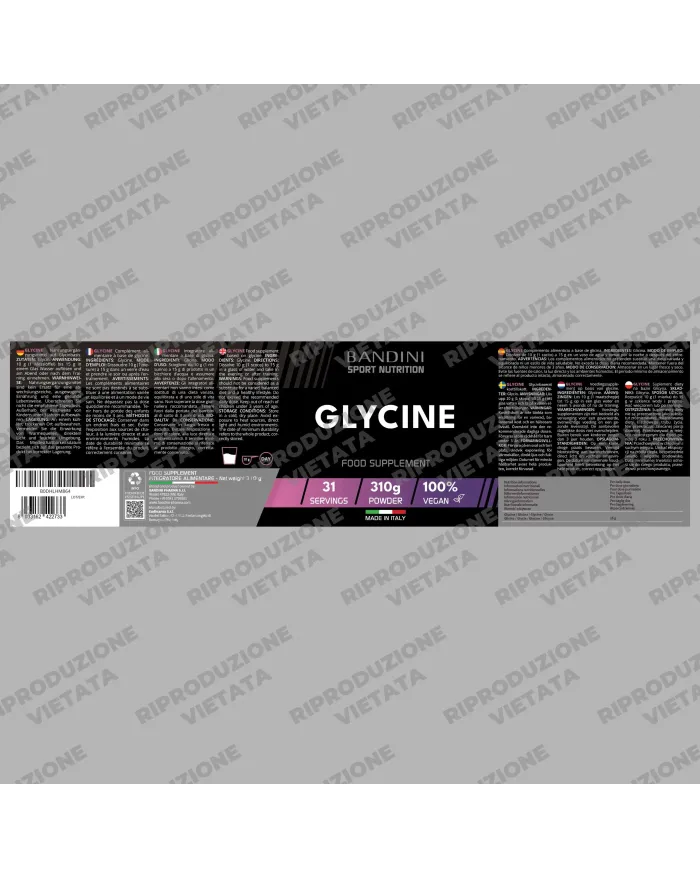 Glicina in Polvere - Salute delle articolazioni, combatte lo stress