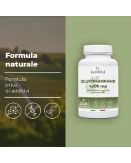 Glucomannano forte 240 capsule con B3, Cromo e Inulina