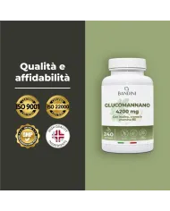 Glucomannano forte 240 capsule con B3, Cromo e Inulina