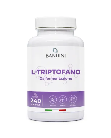 L triptofano 240 capsule per il riposo e il benessere mentale