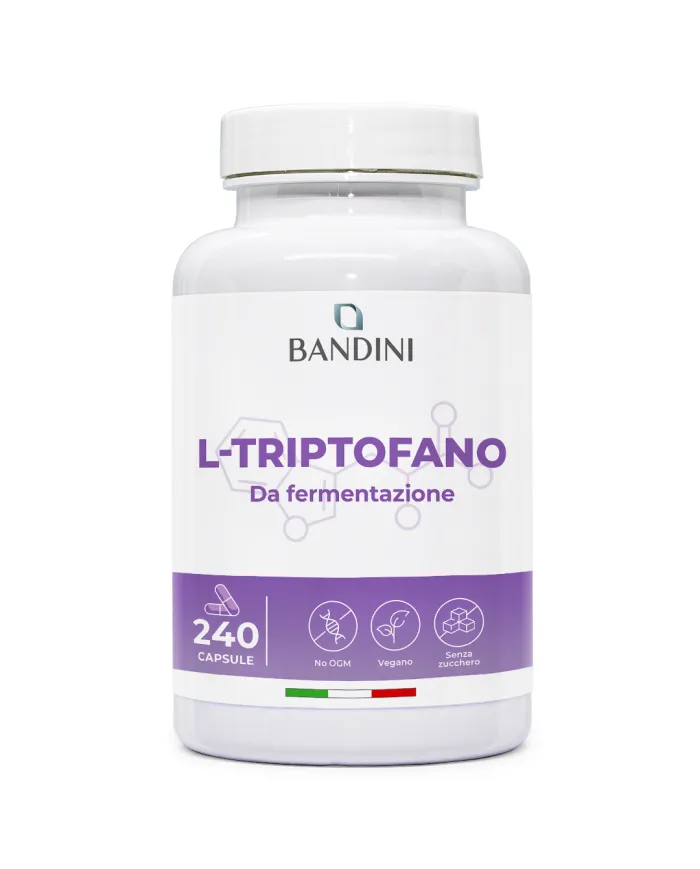 L triptofano 240 capsule per il riposo e il benessere mentale