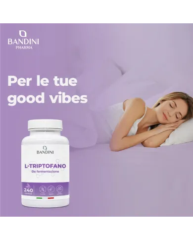 L triptofano 240 capsule per il riposo e il benessere mentale