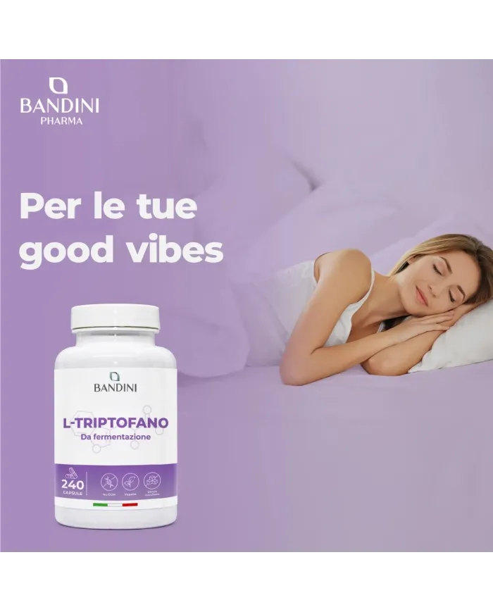 L tryptophan 240 capsules for sleep and mental wellbeing