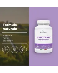 L triptofano 240 capsule per il riposo e il benessere mentale