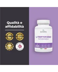 L triptofano 240 capsule per il riposo e il benessere mentale