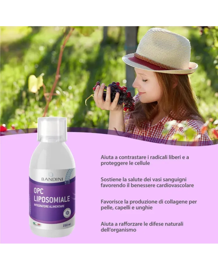 Bandini® OPC liposomiale - Estratto di semi d'uva antiossidante
