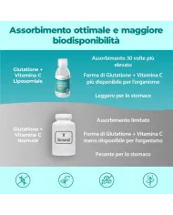 Glutatione liposomiale con Vitamina C antiossidante