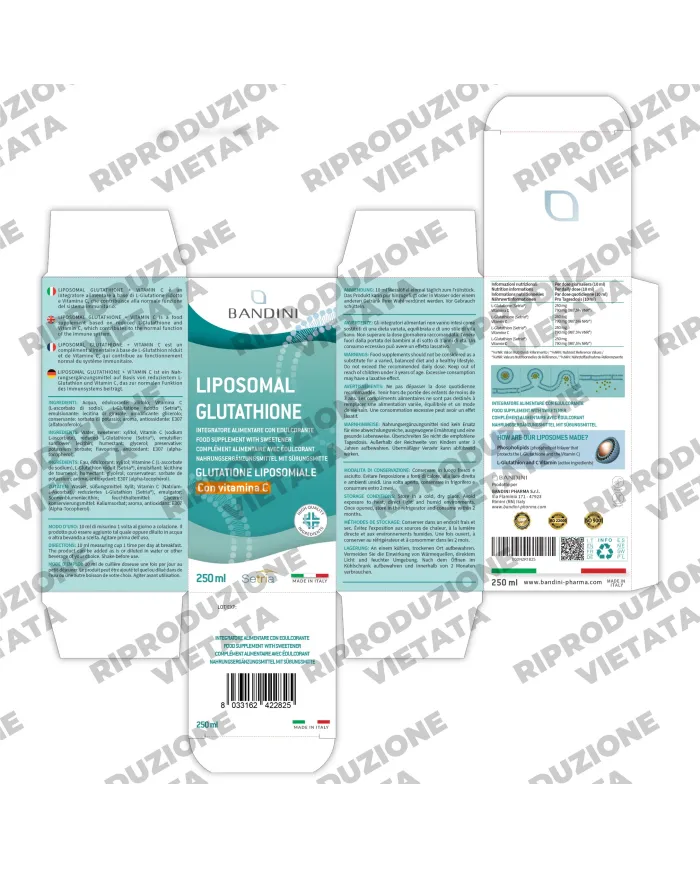Glutatione liposomiale con Vitamina C antiossidante