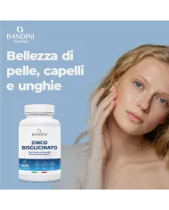 Zinco Bisglicinato 400 compresse | Salute di ossa, capelli, unghie