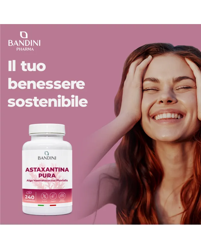 Astaxantina 8 mg in compresse - Antiossidante naturale