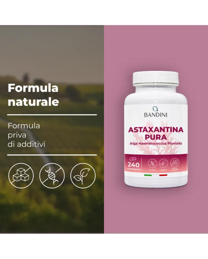 Astaxantina 8 mg in compresse - Antiossidante naturale
