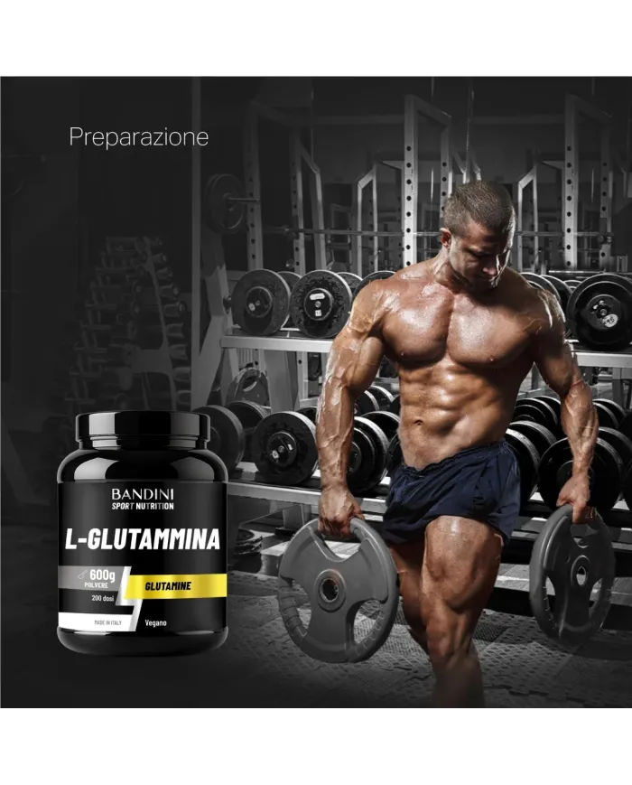 Glutammina polvere 600g - Aminoacido per recupero muscolare
