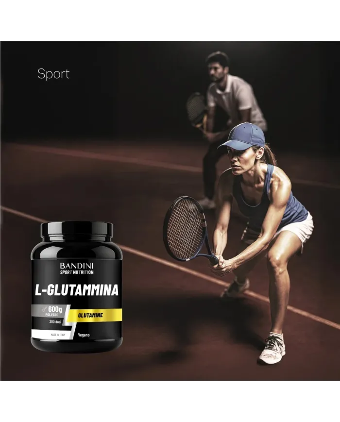 Glutammina polvere 600g - Aminoacido per recupero muscolare