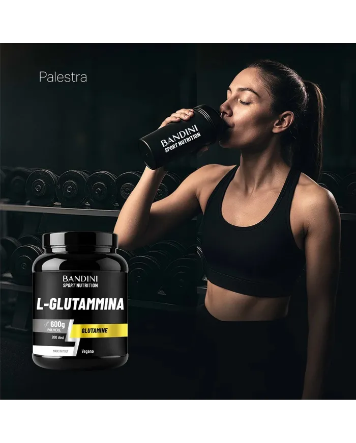 Glutammina polvere 600g - Aminoacido per recupero muscolare