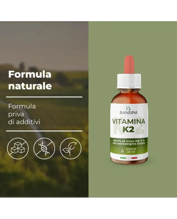 Vitamin K2 MK-7 in drops for Normal Bones and Blood Clotting