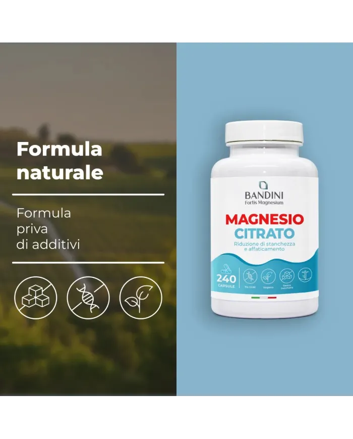 Magnesio citrato in capsule per la Stanchezza