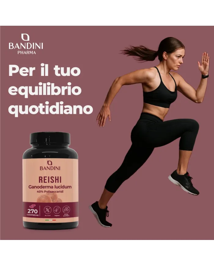 Reishi Fungo Ganoderma Lucidum in compresse