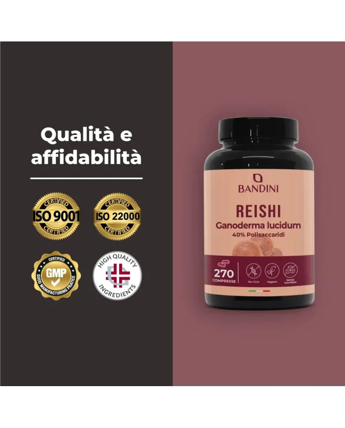 Reishi Fungo Ganoderma Lucidum in compresse