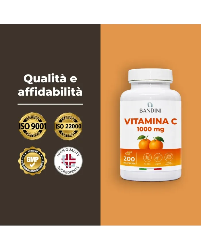 Vitamin C 200 tablets for the immune system