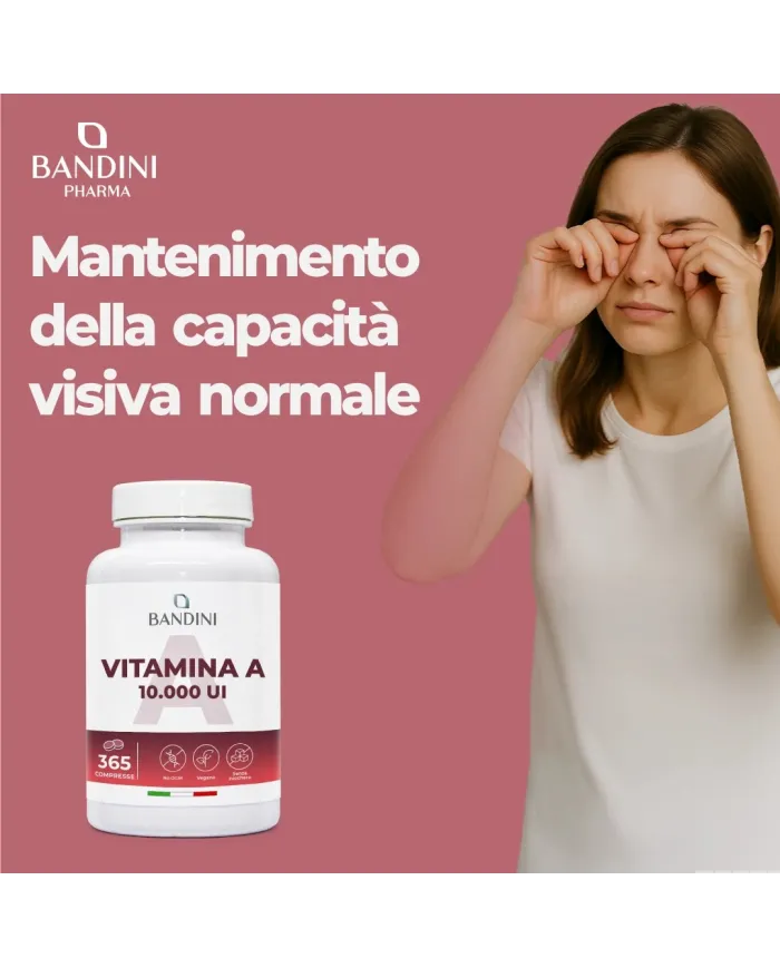 Vitamina A 365 compresse per pelle, vista, metabolismo del ferro