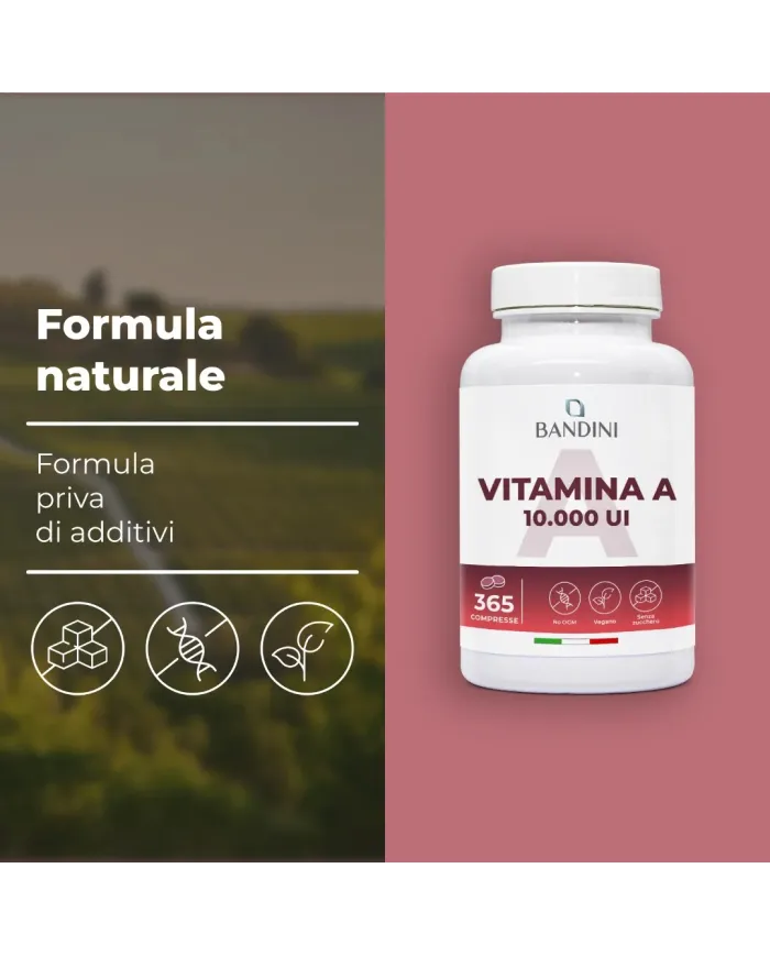 Vitamina A 365 compresse per pelle, vista, metabolismo del ferro