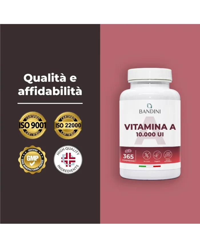 Vitamin A 365 tablets for skin, eyesight, iron metabolism
