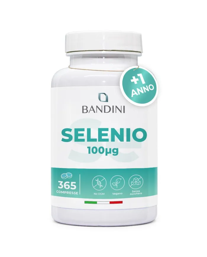 Selenium 100μg supplement 365 tablets for one year supply
