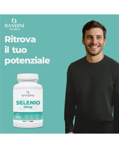 Selenio integratore 100μg 365 compresse per un anno